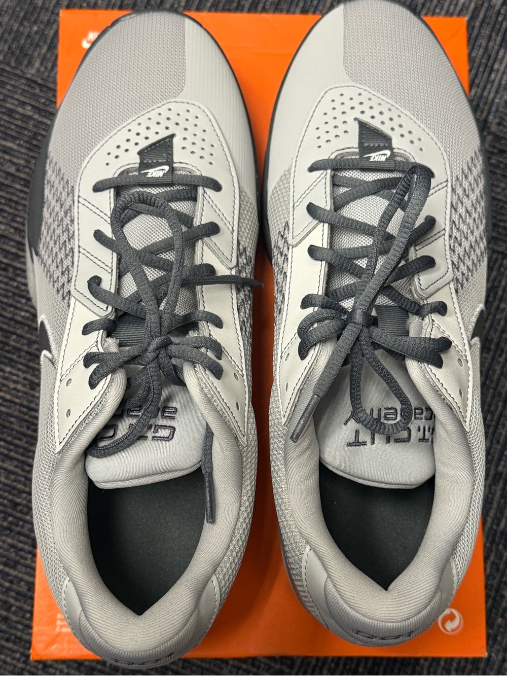 Nike Air Zoom GT Cut Academy Light Smoke Grey Swoosh Athletic Sneakers - Picture 3 of 6